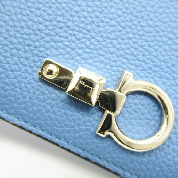 Salvatore Ferragamo Calfskin Bifold Wallet Blue - Picture 7 of 8